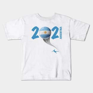 Argentina Copa America Soccer 2021 Kids T-Shirt